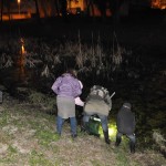 Dernière pêche au bord du marais.